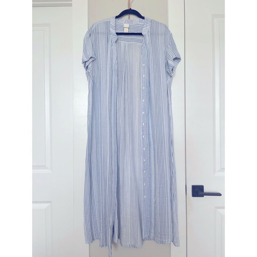 #H&M floor length shirt dress